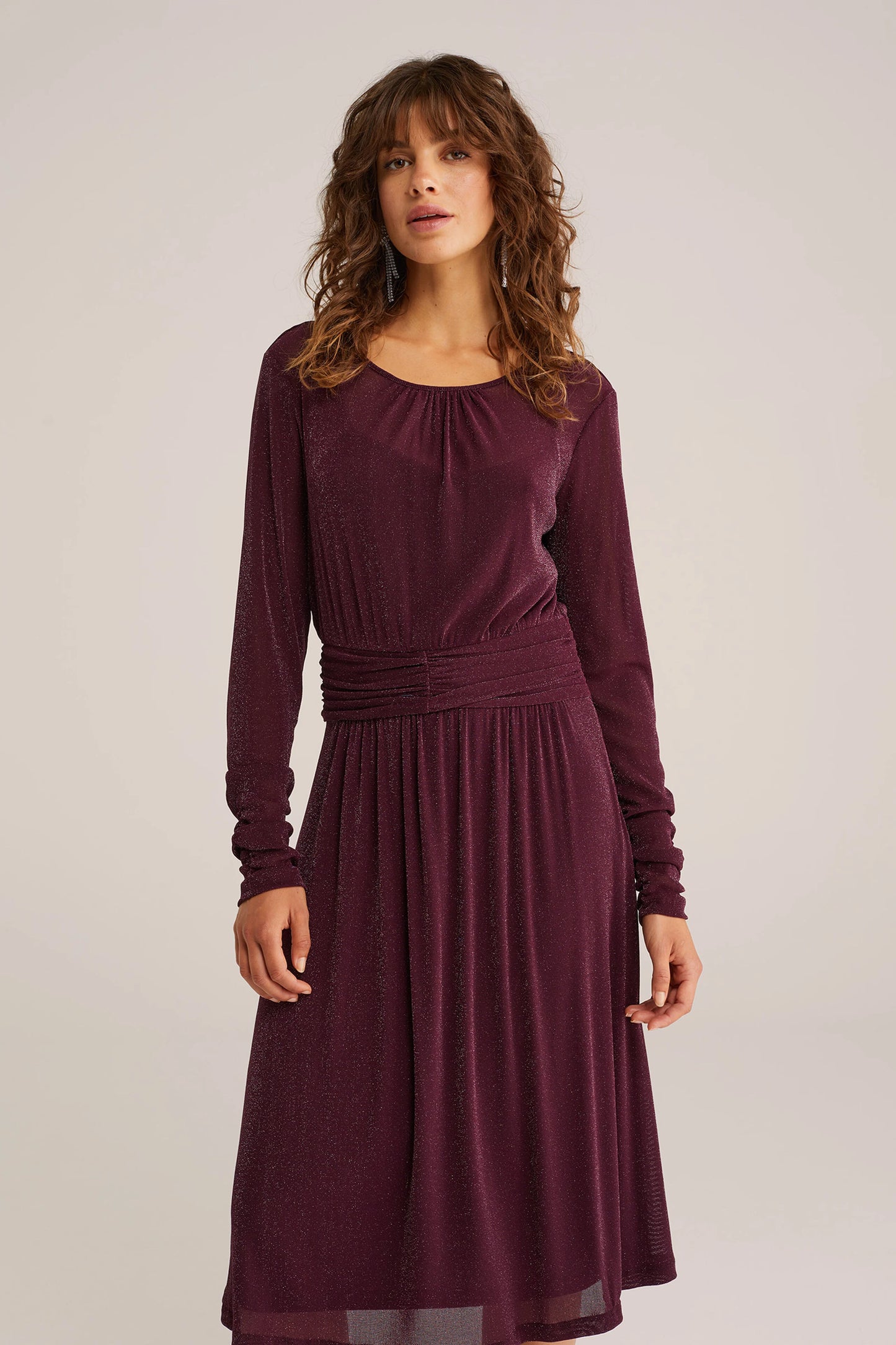 Robe de Noël rouge bordeaux