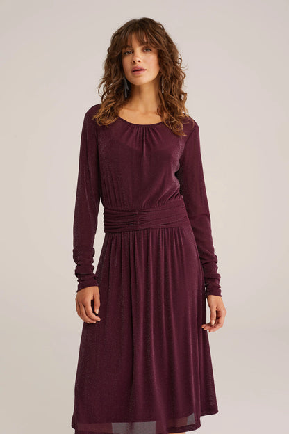 Robe de Noël rouge bordeaux