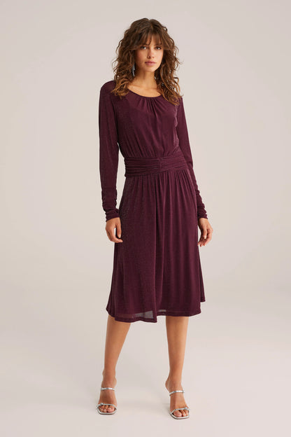 Robe de Noël rouge bordeaux